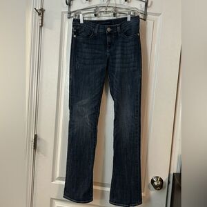 Rock Republic Jeans Kasandra women’s size 6 rhinestones‎ distressed blue denim